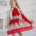 Boutique Fall Girls Red Christmas Dress