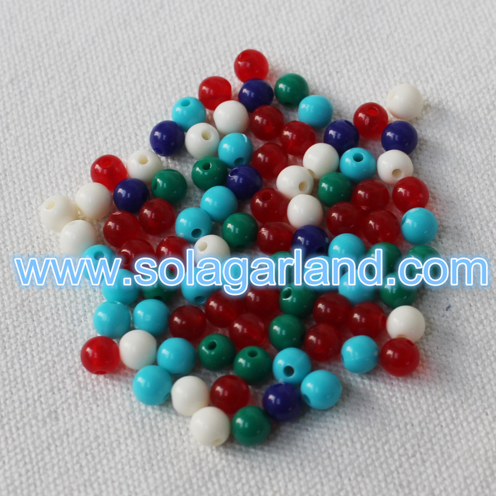 Acrylic Round Chunky Gumball Beads