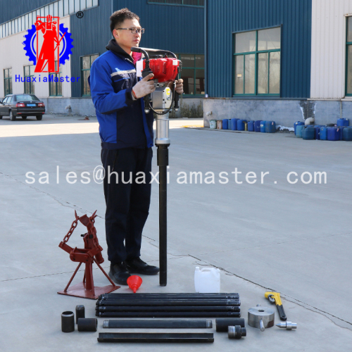 QTZ-3 small portable soil testing mechanical equipment gasoline engine powered soil drilling machine