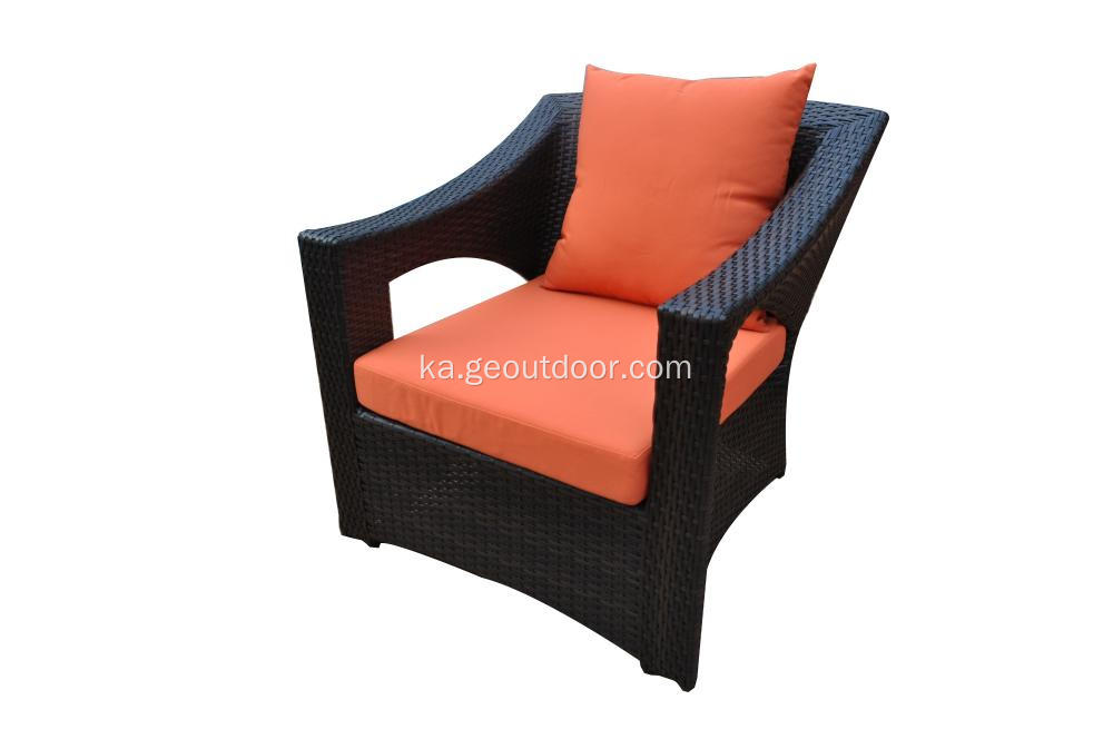 თანამედროვე ალუმინის ბაზა patio sofa ნაკრები