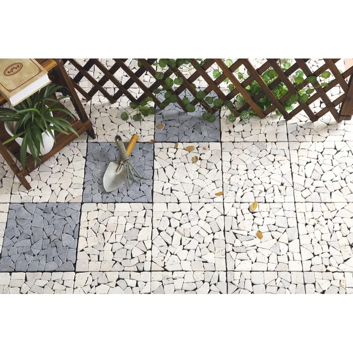 Exterior Tile Interlocking Click Clack Stone Tile Natural Stone Marble Tile DIY