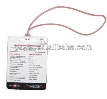 High quality PVC garment hang tags