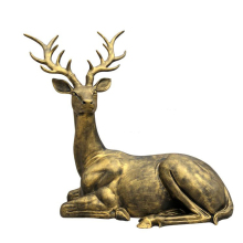 High quality life size sitting deer statue