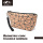 Custom Geometric design cork foldable makeup bag
