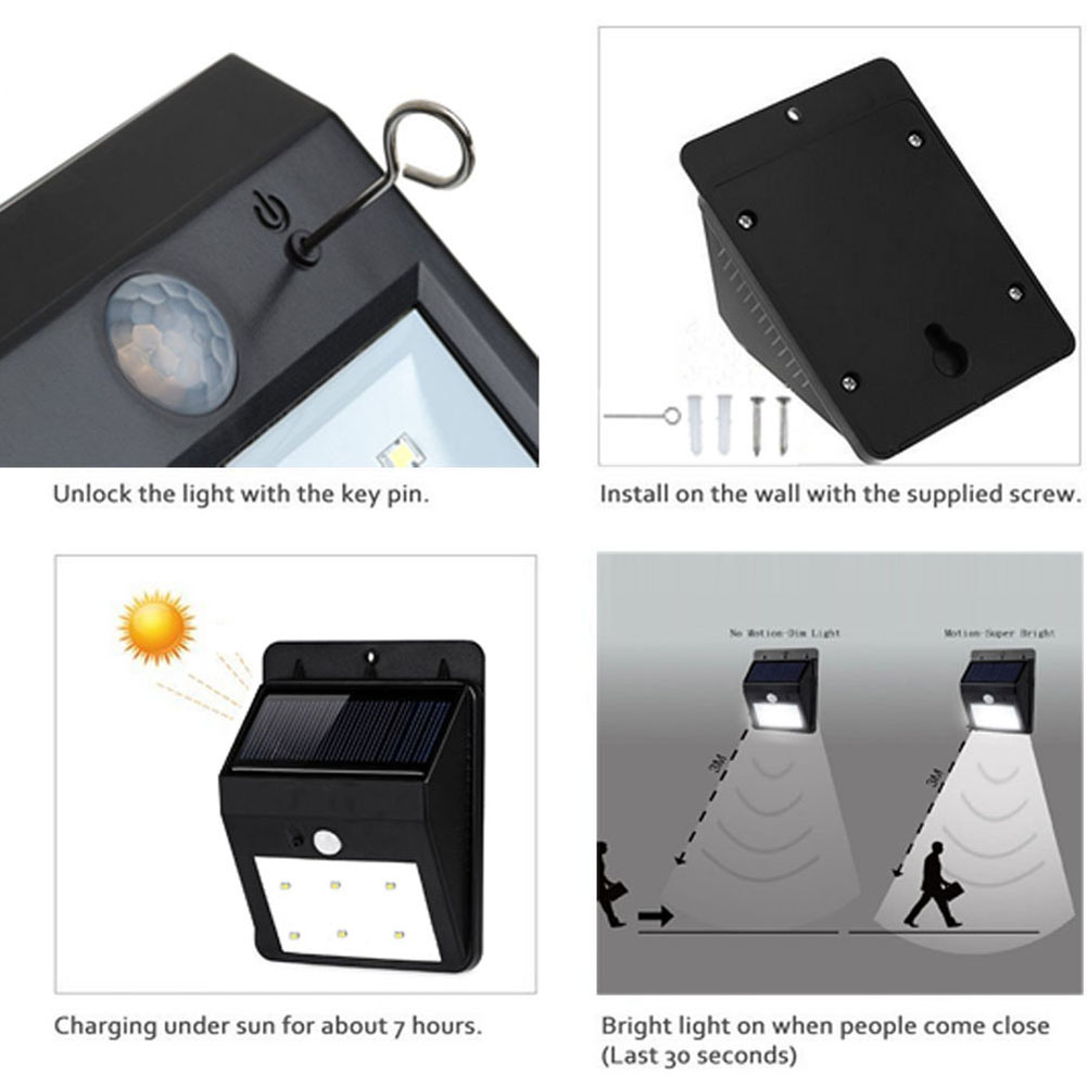 Solar montion wall light - green energy