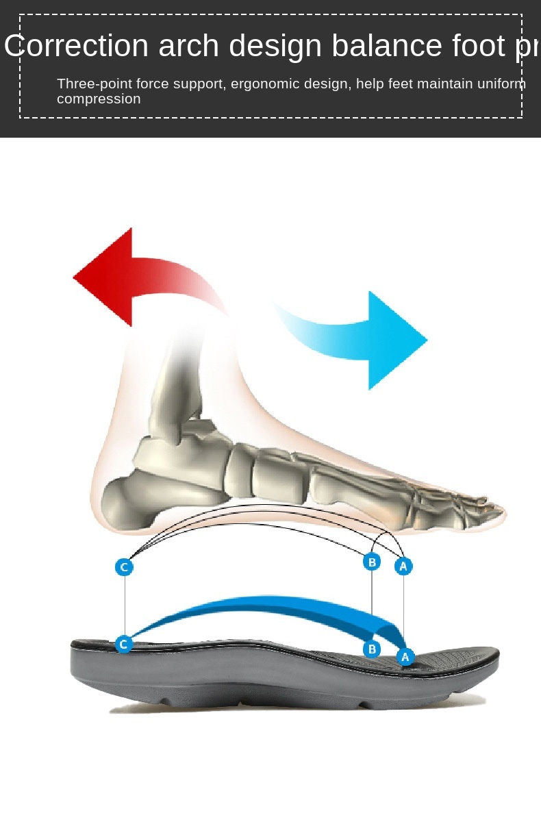 40-49yards Big Indoor Outdoor EVA Sandals Thong Foot Pain Relief Arch Support Recovery Slipper Men Ultra Soft men Flip Flops