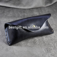 hot sale genuine leather sunglasses case, simple large size sunglasses case