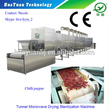 Tunnel Microwave Dryer / Commercial Fruit and Vegetable Dryer