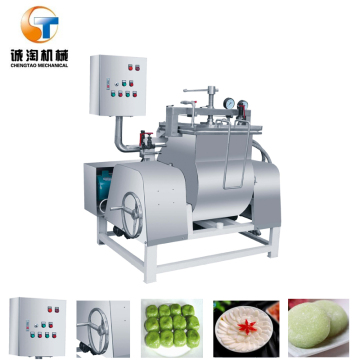 Churn Mochi cake regiment glutinous rice starch steam refining machine