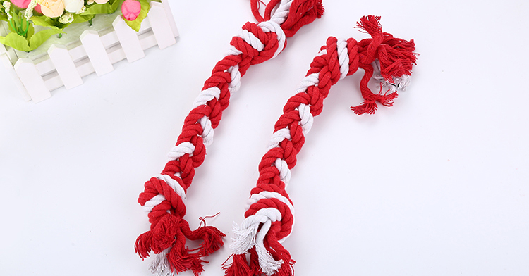 Kersthondenspeelgoed 2019 Nieuw aankomst Handgemaakt Weave Rope Dog Toy Bone