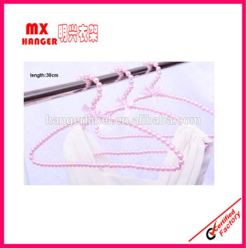 2014 Mingxing pearl beads clothes hangers wholesale