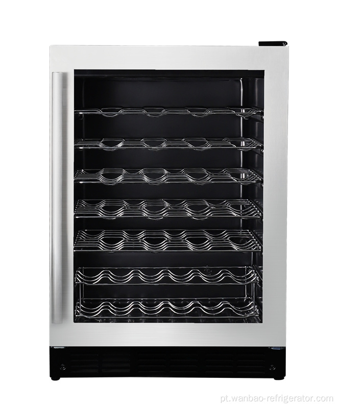 52 garrafas freestanding compressor refrigeração de vinho refrigerador