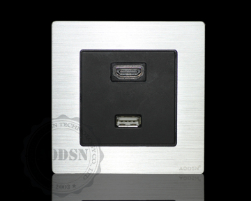 CE audited factory customized USB&HDMI outlet