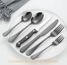 Cutlery Set 6 Pieces Restaurant Hotel Flatware Dinnerware Silverware Steak Knife Dinner Fork Spoon