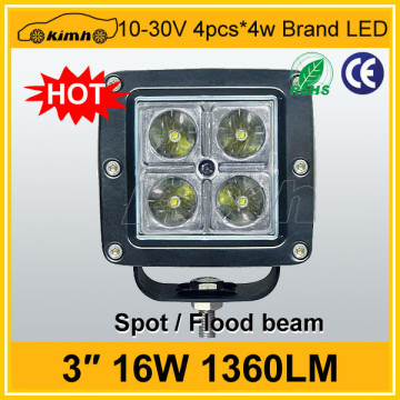 3" 1360LM flush mount 16w Brand led work light