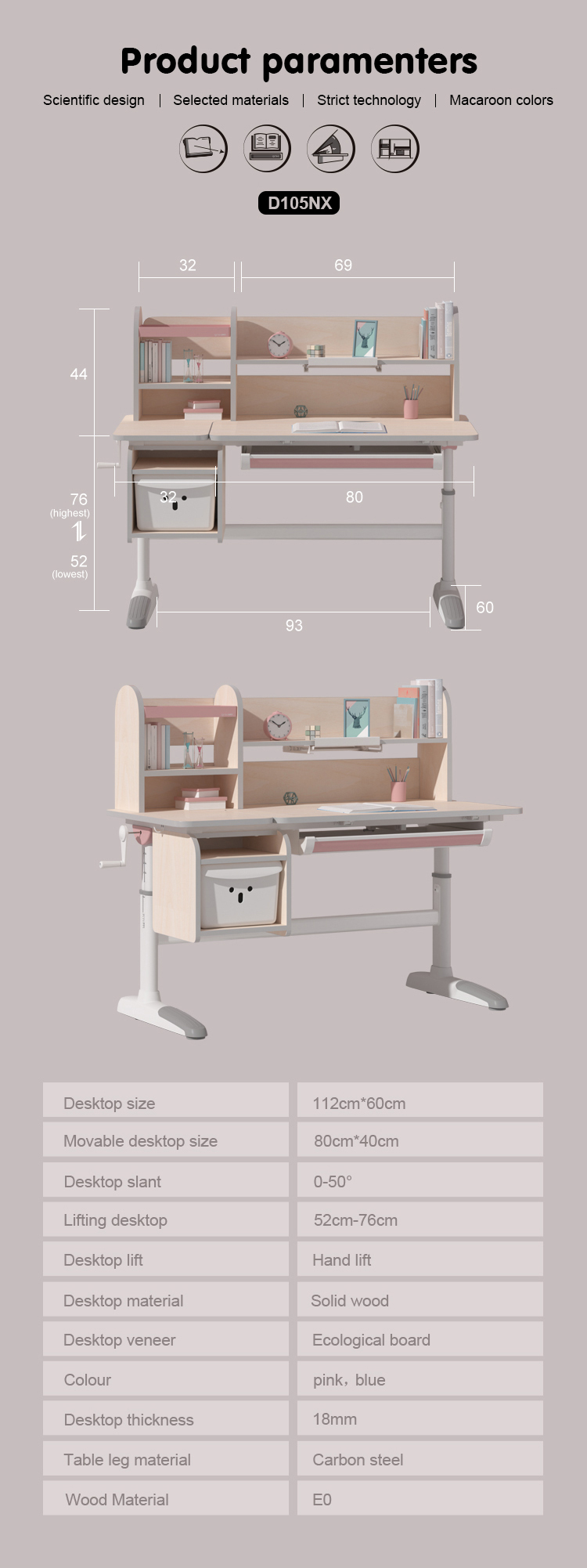 Adjustable Study Table Adjustable Study Table