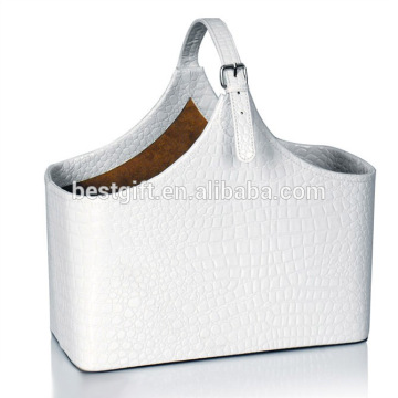 High quality faux leather christmas gift baskets empty