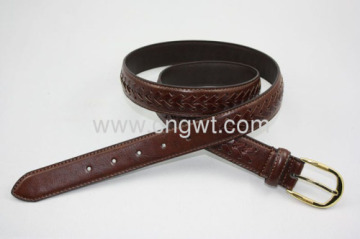 Mans Fashion Leather Belt Pin Buckle Leather Belt 