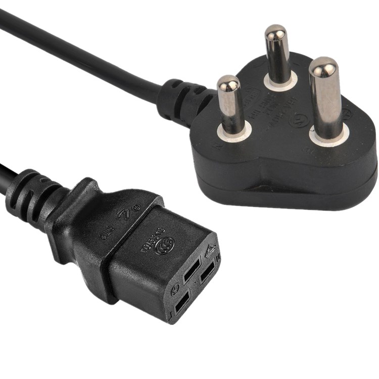 extension cord with indian extension cord SABS Standard india south africa power cord 10A 16A 250V cable Indian power cable