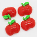 Parte posteriore piatta Perline di frutta rossa Charms Decorazioni artigianali fatte a mano Slime Ornamenti giocattolo fai-da-te Decorazione Fornitura di gioielli