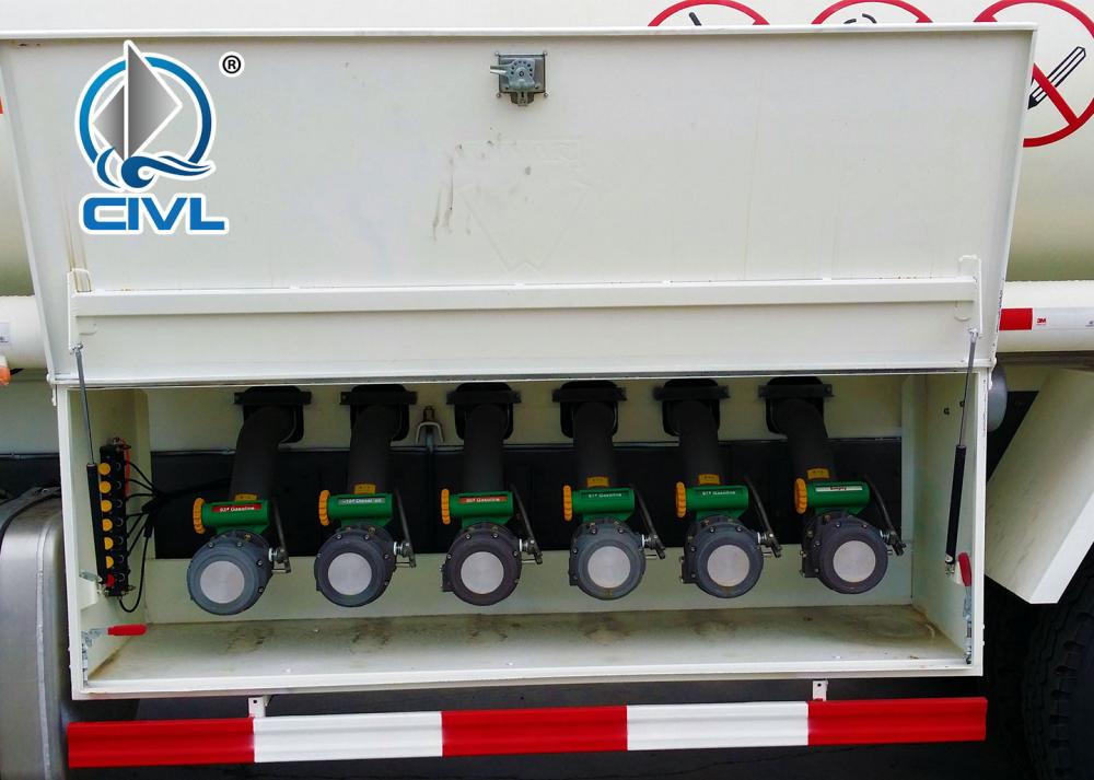 Φορτηγό βυτιοφόρου καυσίμου Howo 8x4 14 Howo 8x4 Fuel Tanker Truck 14