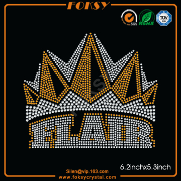 Flair wholesale iron on rhinestone appliques