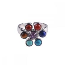 Naturel 7 Chakra Gemstone Hommes Bijoux Bague