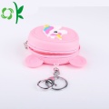 Indah Kartun Hewan Zip Coin Kustom Silicone Purse