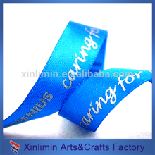 2016 hot sale character embossed clothing satin ribbon