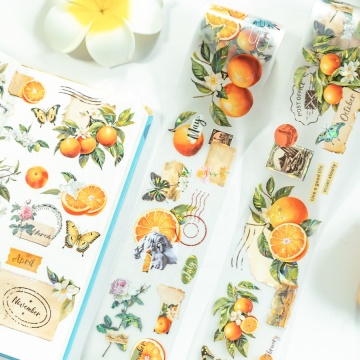 Custom Decorative Journaling Scrapbooking Stickers & Wide Washi Tape