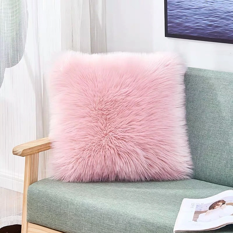 Decorative Pillowcase Fuzzy Pillow Covers for Bed/Couch