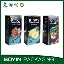 Recycled and simple construction paper tea box, fashion design paper tea box