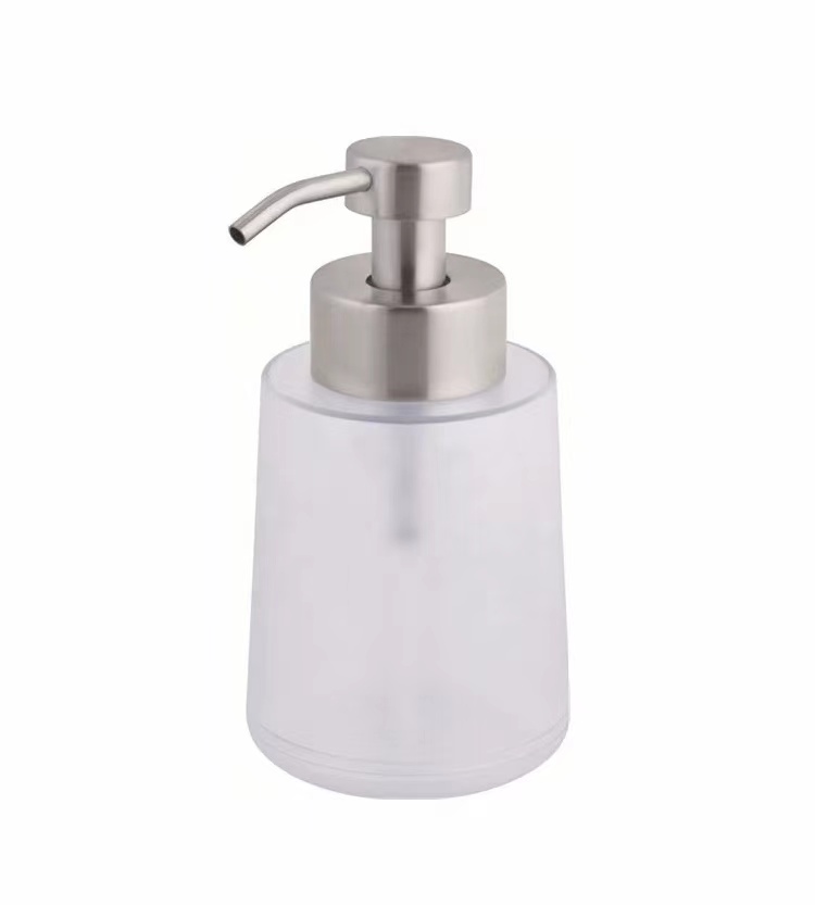 Wholesale Glass 500ml Hand Sanitizer Shampoo Liquid Soap Dispenser Bottle With Metal Lotion Pump