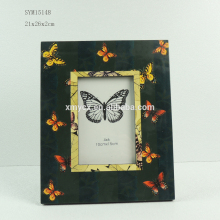 MDF Picture Frames Black Photo Frame with Butterflies