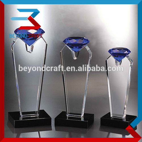 Diamond Top Crystal Trophy Awards For VIP Souvenir Gifts