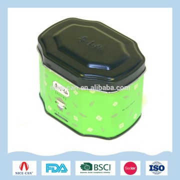 Special shape tea tin can with airtight lid