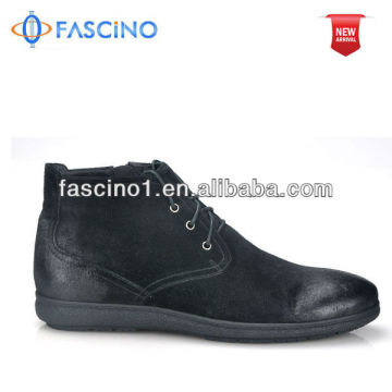 flat black leather boots