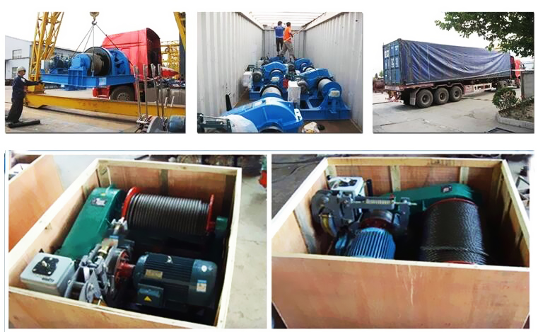 Wire rope power electric hoist winch equipment