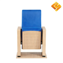 Plush Fabric Fixed Auditorium Seating with Padded Armrests
