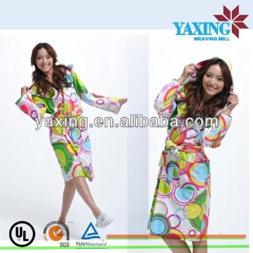 Printed women microfiber robe