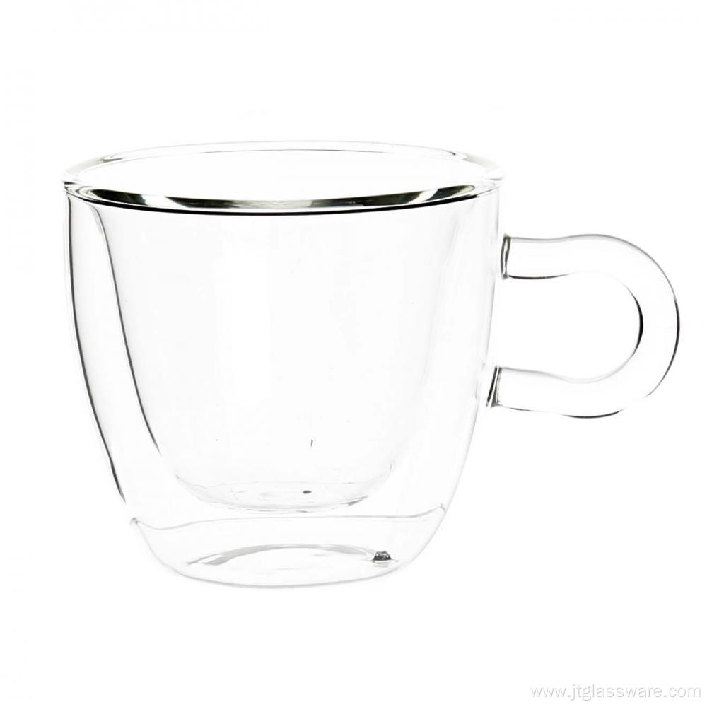 Double Layered Borosilicate Glass Cup For Green Tea