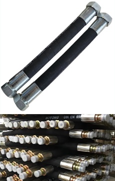 High Pressure Hydraulic Pipe Fitting Rubber Hose Assembly