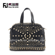 Hot sale 2014 latest new fashion women leather handbag crocodile PU bag made in China