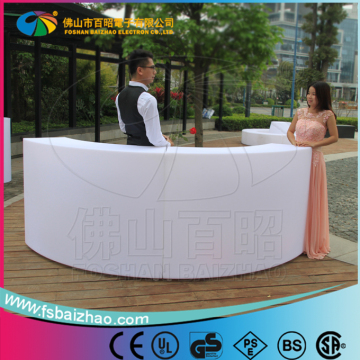 illuminated plastic night club lighted up led high bar tables