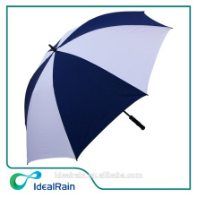 Manual open 30" two color golf umbrella fiberglass frame