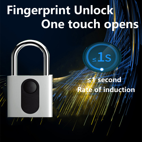 Long life battery waterproof fingerprint Padlock