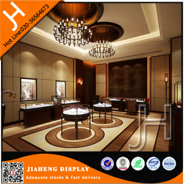 Custom elegant jewelry glass acrylic round display case