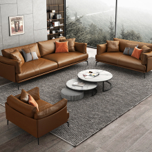 Mingmeng Furniture: Italian Style Solid Wood Frame Sofa Set - Luxurious Office Furniture