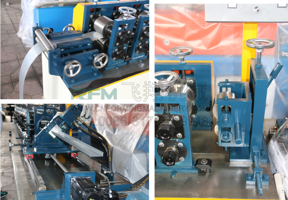 Auto Change Size C U  stud Shape Profile Section Light Steel Keel Forming machine