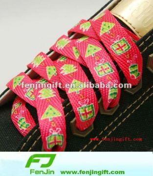 fashion polyester heat-transferred printing shoelaces